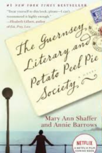 Cover of the book The Guernsey Literary and Potato Peel Pie Society by Mary Ann Shaffer and Annie Barrows, links to Amazon