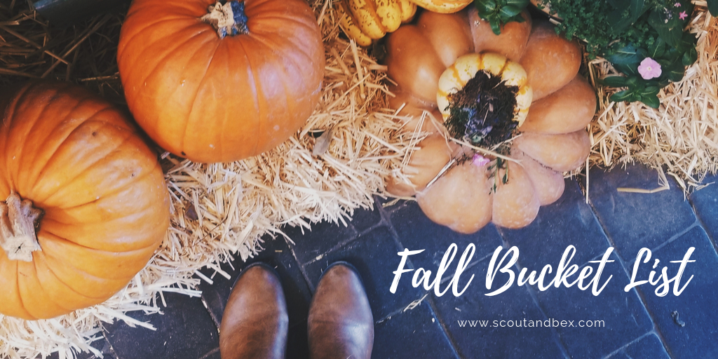 Fall Bucket List by Scout and Bex